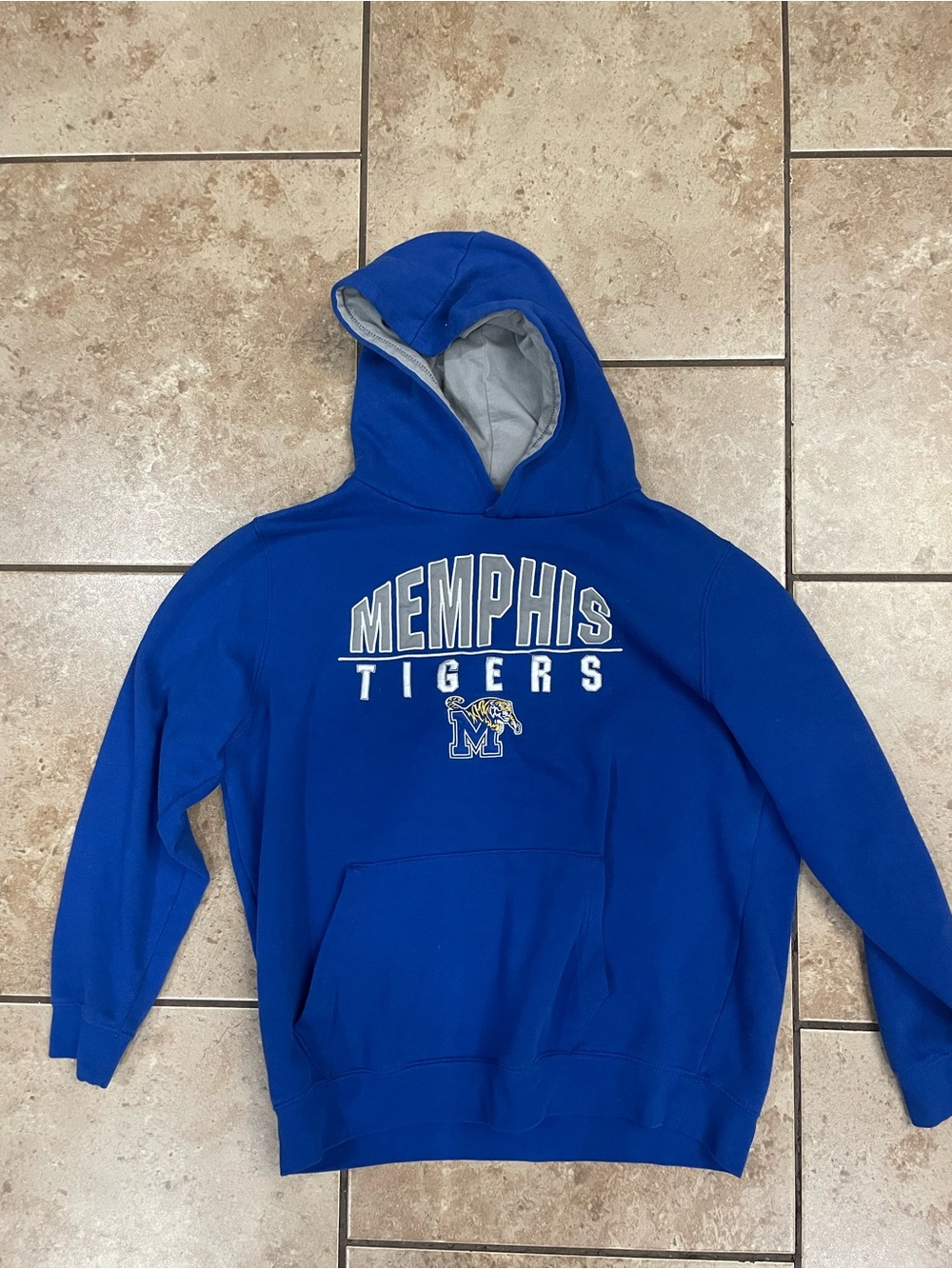 Memphis Tigers Blue Youth XL Hooded Sweatshirt